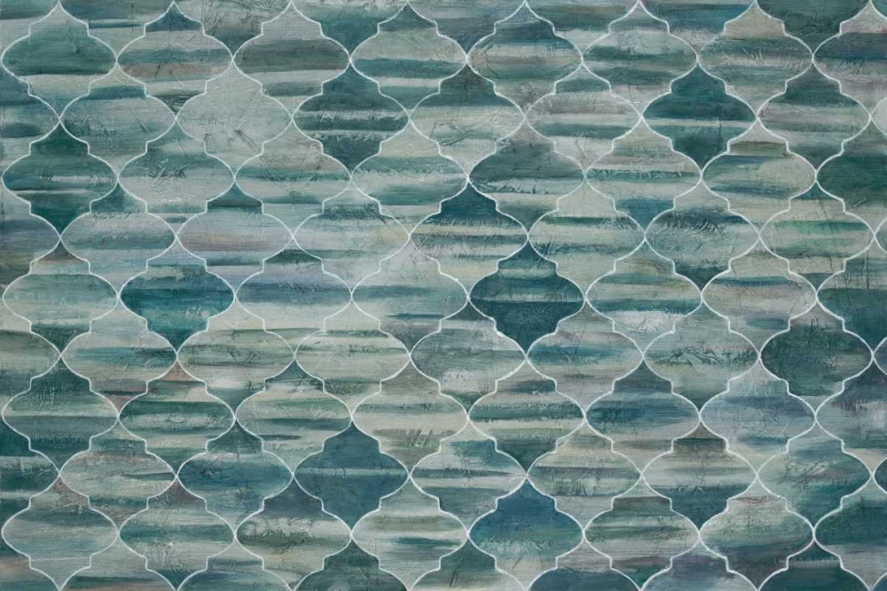 Indigo Lattice art print by Art Atelier Alliance for $57.95 CAD