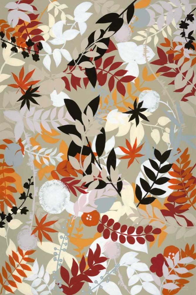 Leaves of Joy 1 Detail art print by Art Atelier Alliance for $57.95 CAD