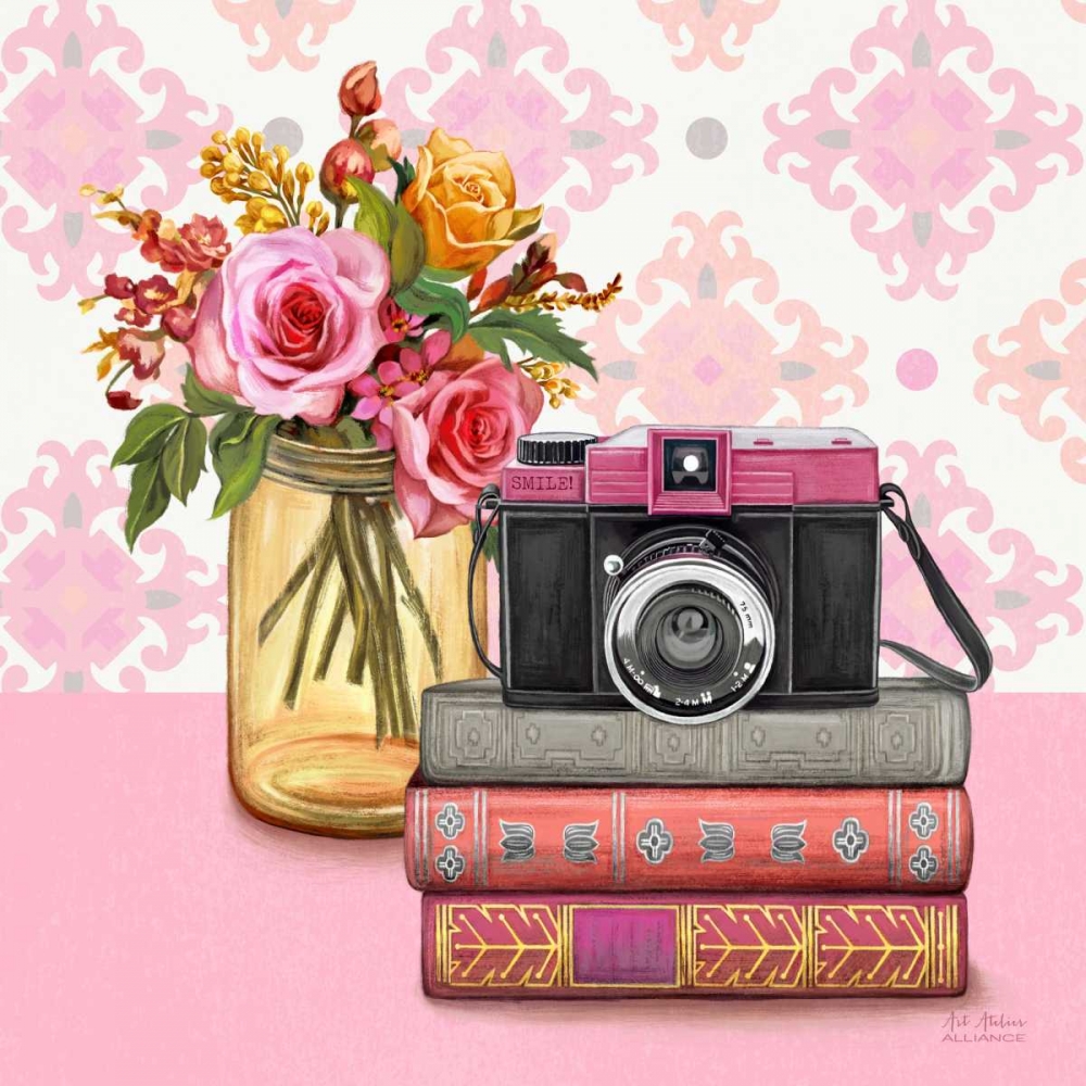 Smile Vintage Vignette art print by Art Atelier Alliance for $57.95 CAD