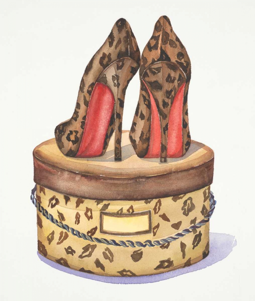 Leopard Heels art print by Jin Jing for $57.95 CAD