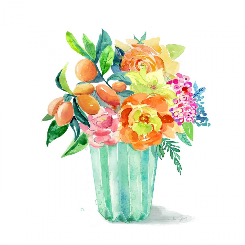 sweet bouquet 2 art print by Jin Jing for $57.95 CAD