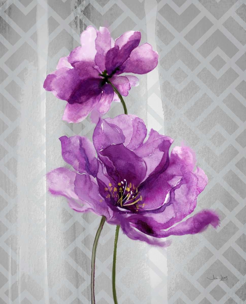 Trellis Floral1 art print by Jin Jing for $57.95 CAD