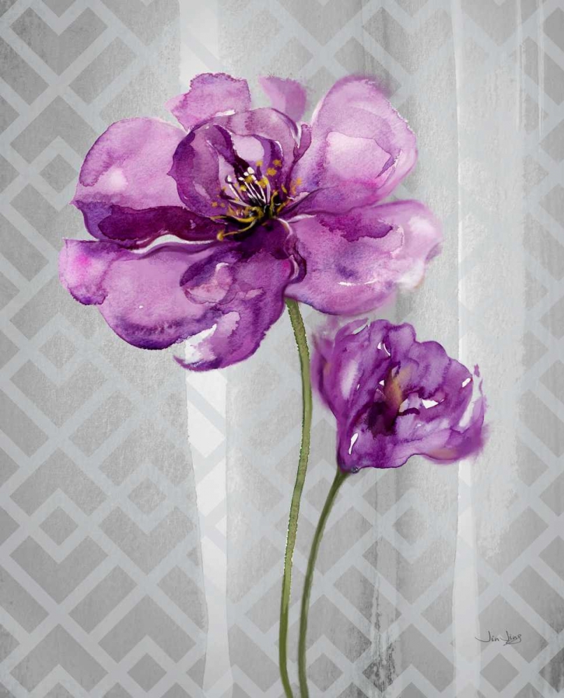 Trellis Floral2 art print by Jin Jing for $57.95 CAD