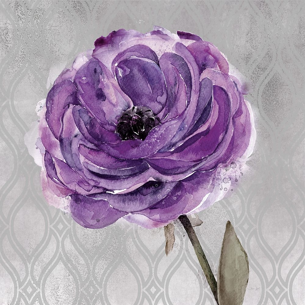 Floral Inspired Plum1 art print by Jin Jing for $57.95 CAD