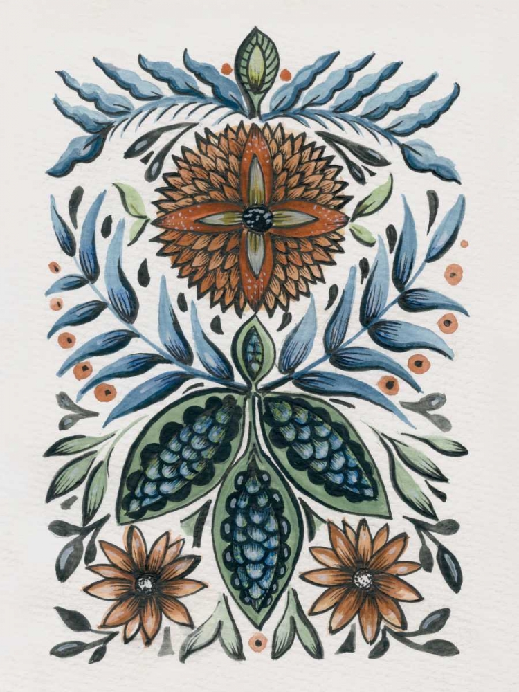 Folk Floral III art print by Amanda Colville for $57.95 CAD