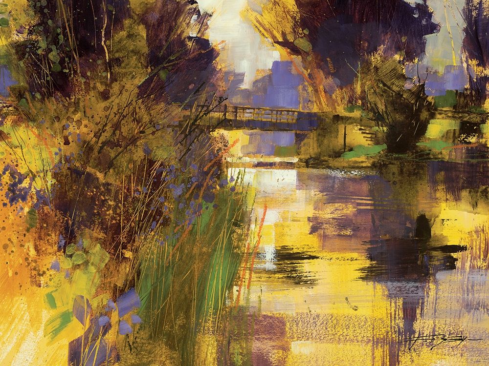 Bridge and Glowing Light art print by Chris Forsey for $57.95 CAD