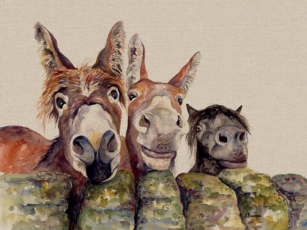 Johnny, Freckles and Halfpint art print by Jane Bannon for $57.95 CAD