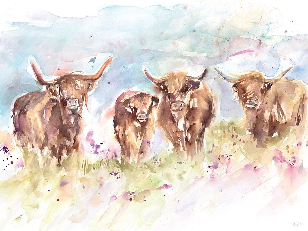 Highland Herd art print by Jennifer Rose for $57.95 CAD