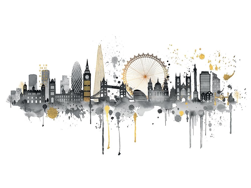 London Skyline art print by Summer Thornton for $57.95 CAD