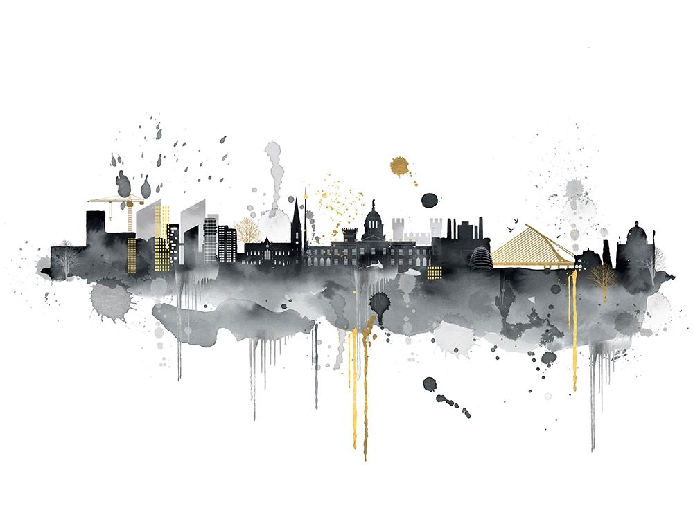 Dublin Skyline art print by Summer Thornton for $57.95 CAD