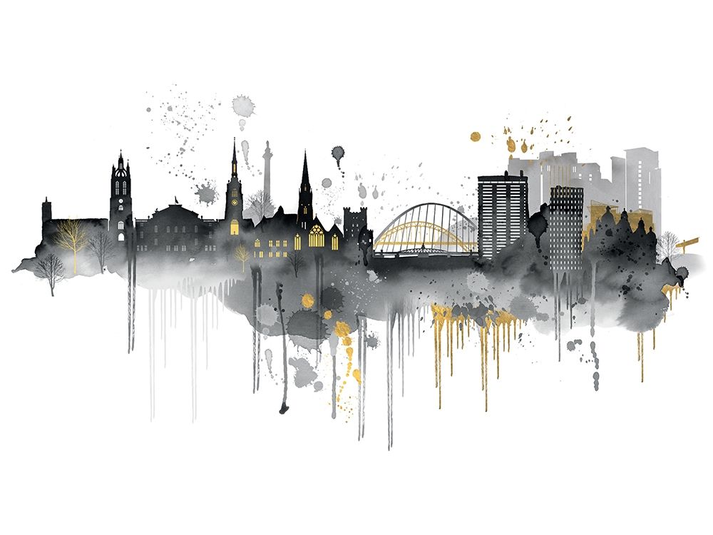 Newcastle Skyline art print by Summer Thornton for $57.95 CAD