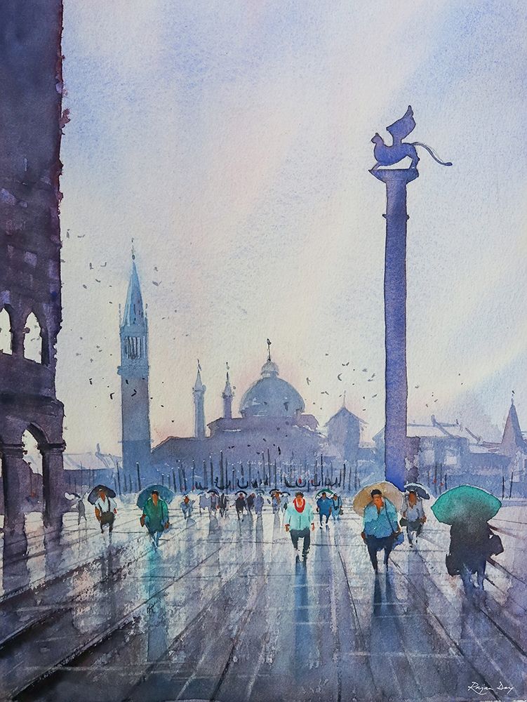 Venice After Rain art print by Rajan Dey for $57.95 CAD