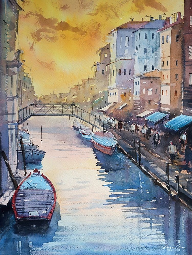Venice in Late Afternoon art print by Rajan Dey for $57.95 CAD