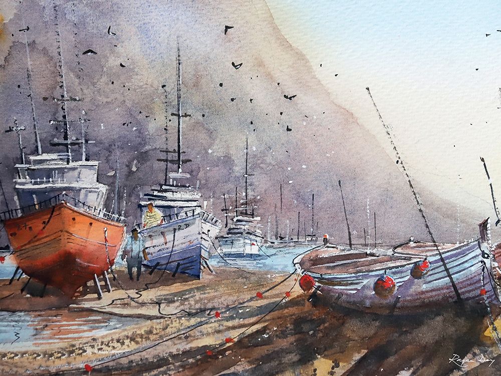 Docked art print by Rajan Dey for $57.95 CAD