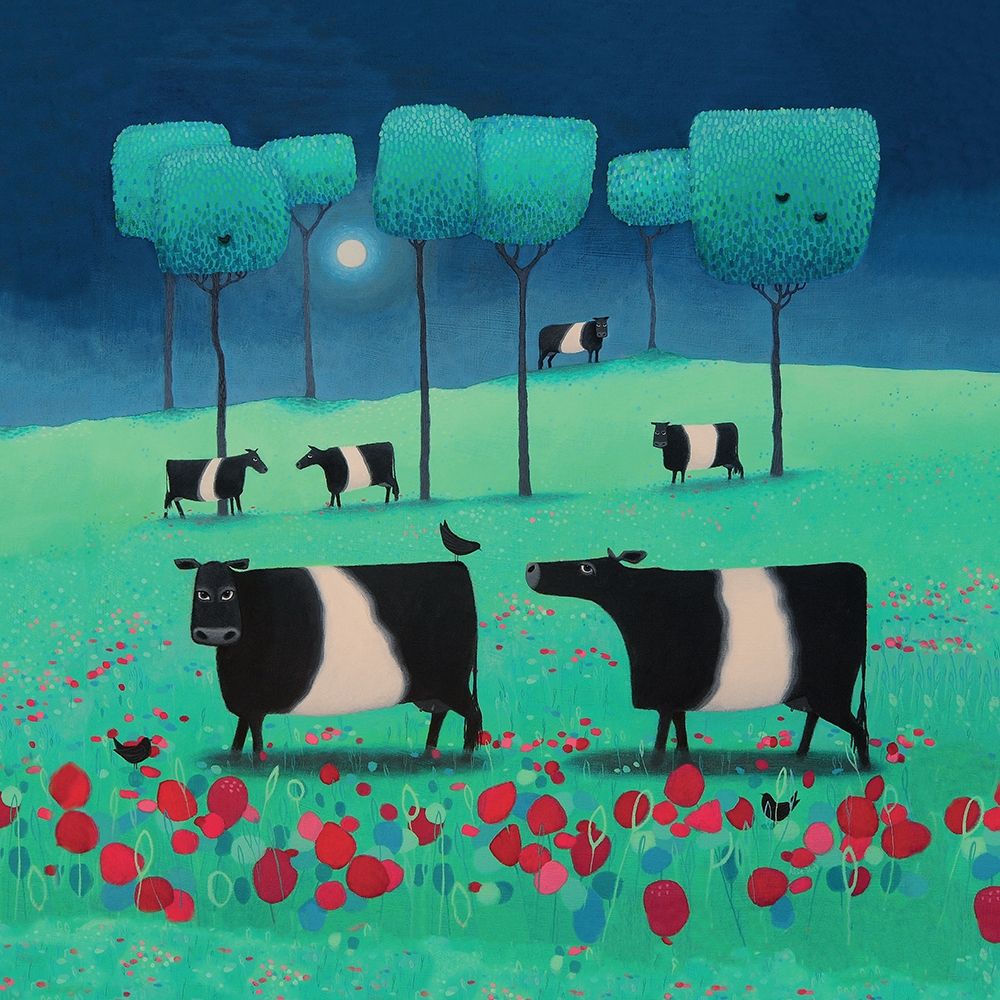Belties in Green and Blue art print by Ailsa Black for $57.95 CAD