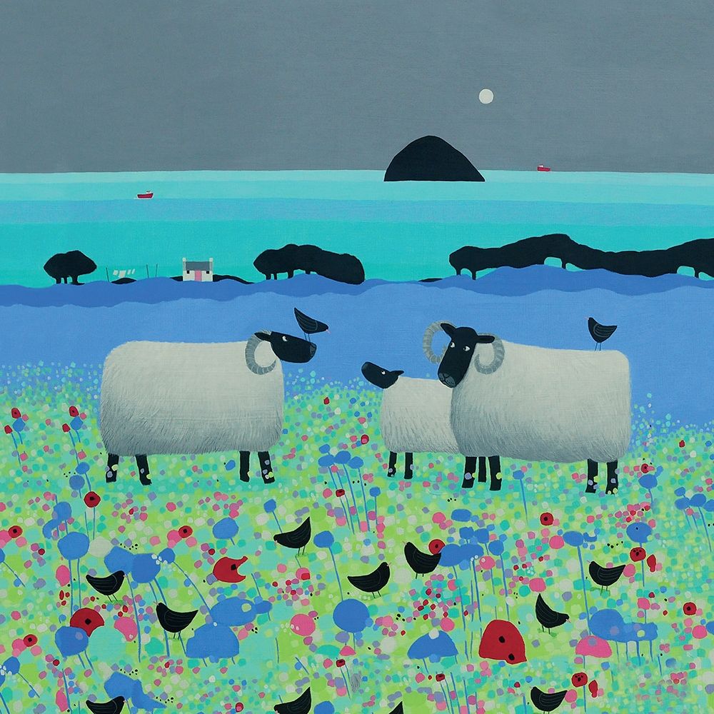 Fleecies in Flowers art print by Ailsa Black for $57.95 CAD