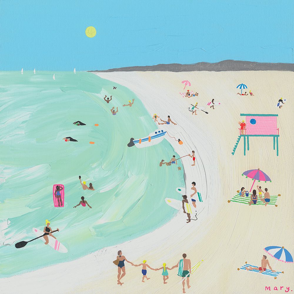 Hazy Beach Days art print by Mary Donald for $57.95 CAD