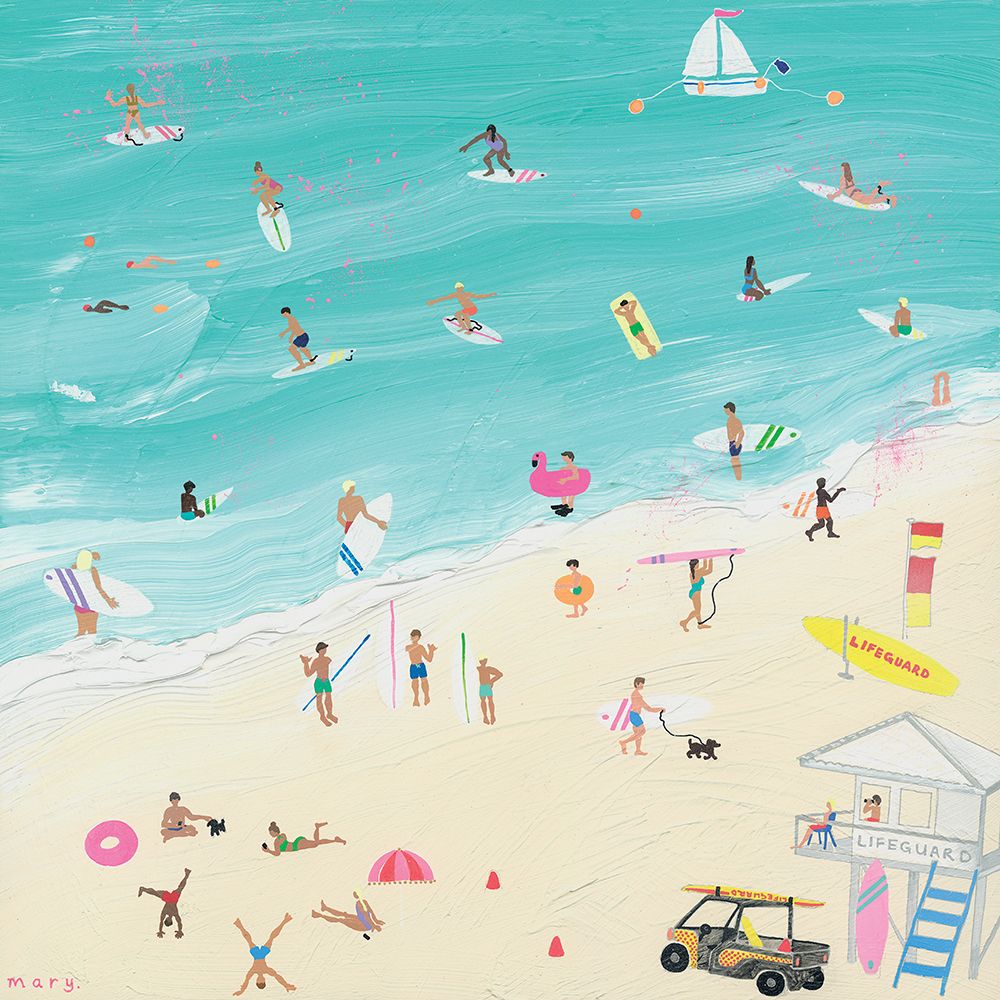 Surfs Up Australia art print by Mary Donald for $57.95 CAD