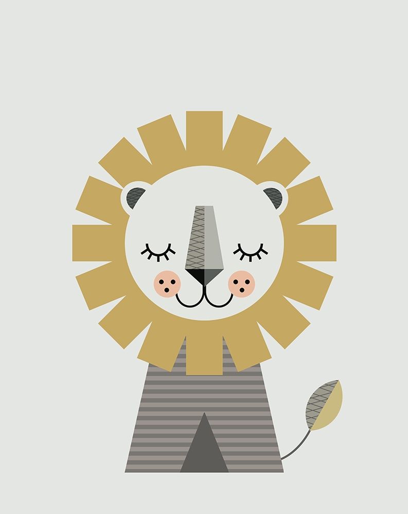Lion art print by Little Design Haus for $57.95 CAD