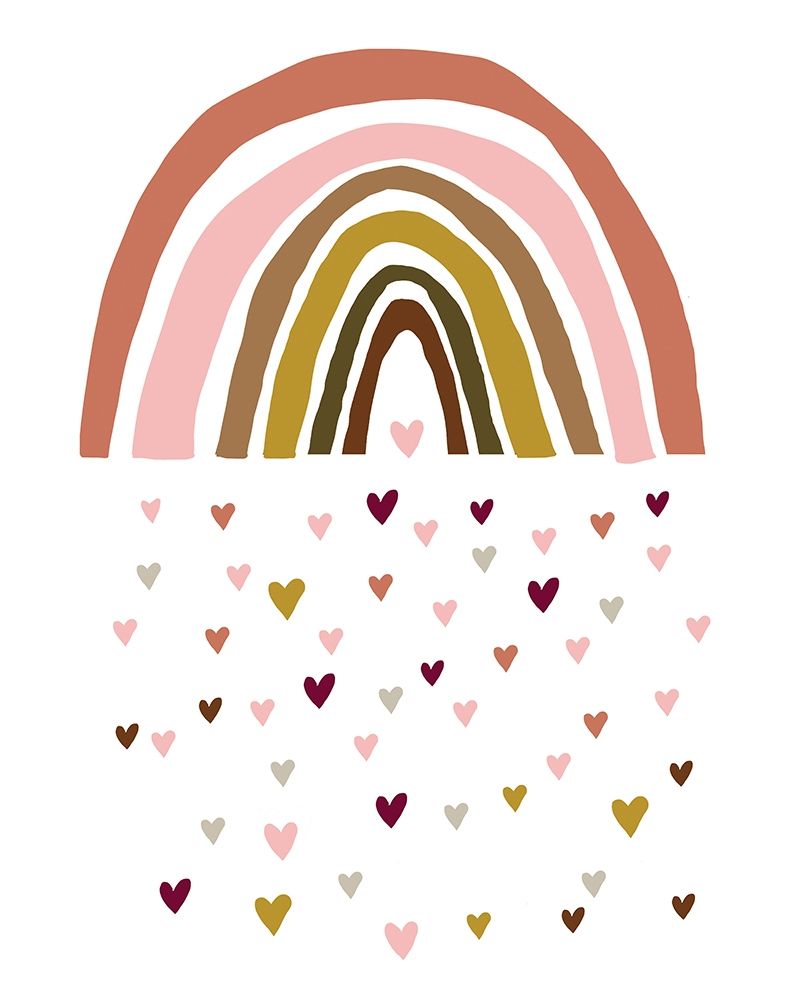 Rainbow Hearts art print by Summer Thornton for $57.95 CAD