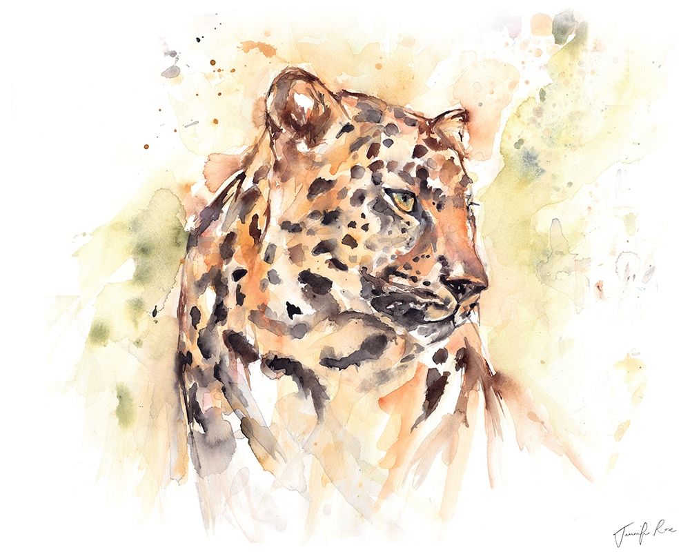 Leopard art print by Jennifer Rose for $57.95 CAD