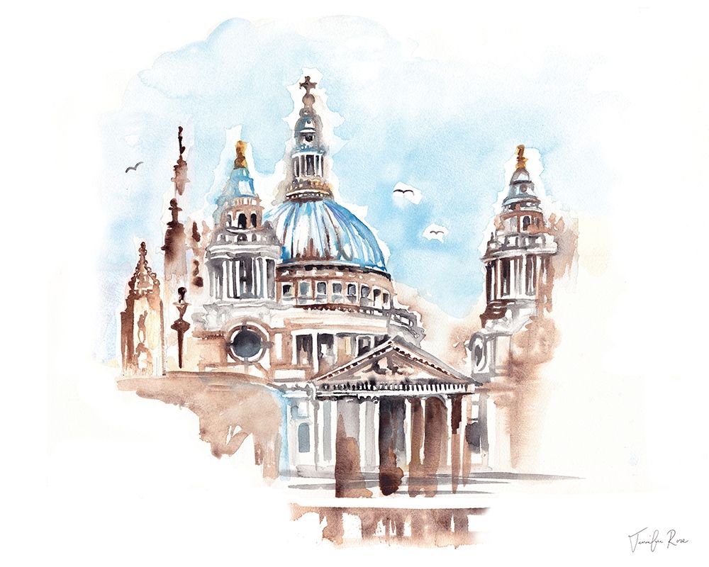 St Pauls Cathedral art print by Jennifer Rose for $57.95 CAD