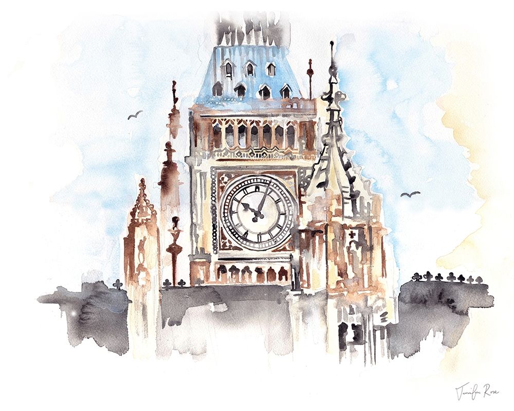 Big Ben art print by Jennifer Rose for $57.95 CAD