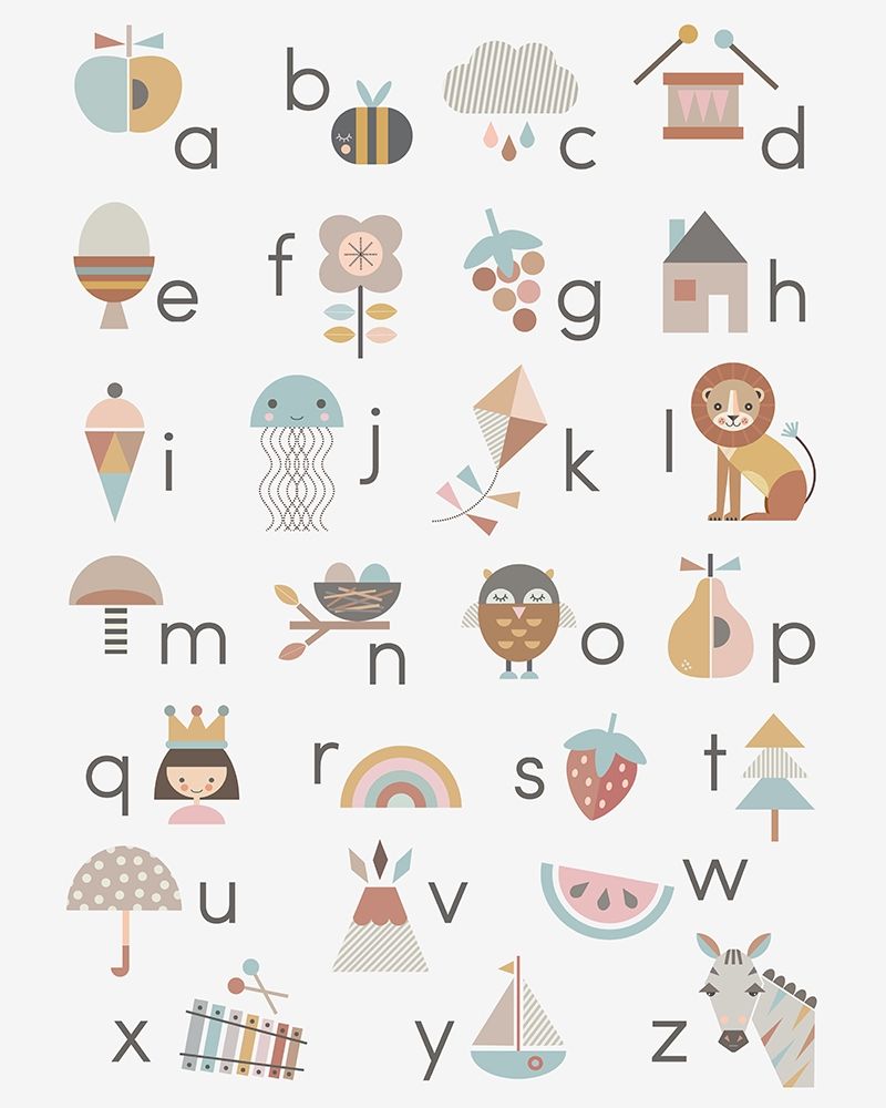 A-Z art print by Little Design Haus for $57.95 CAD
