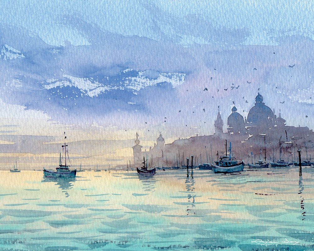 Venice From Boat art print by Rajan Dey for $57.95 CAD
