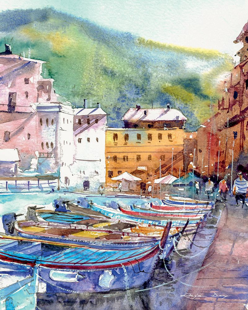 Vernazza On A Sunny Afternoon art print by Rajan Dey for $57.95 CAD