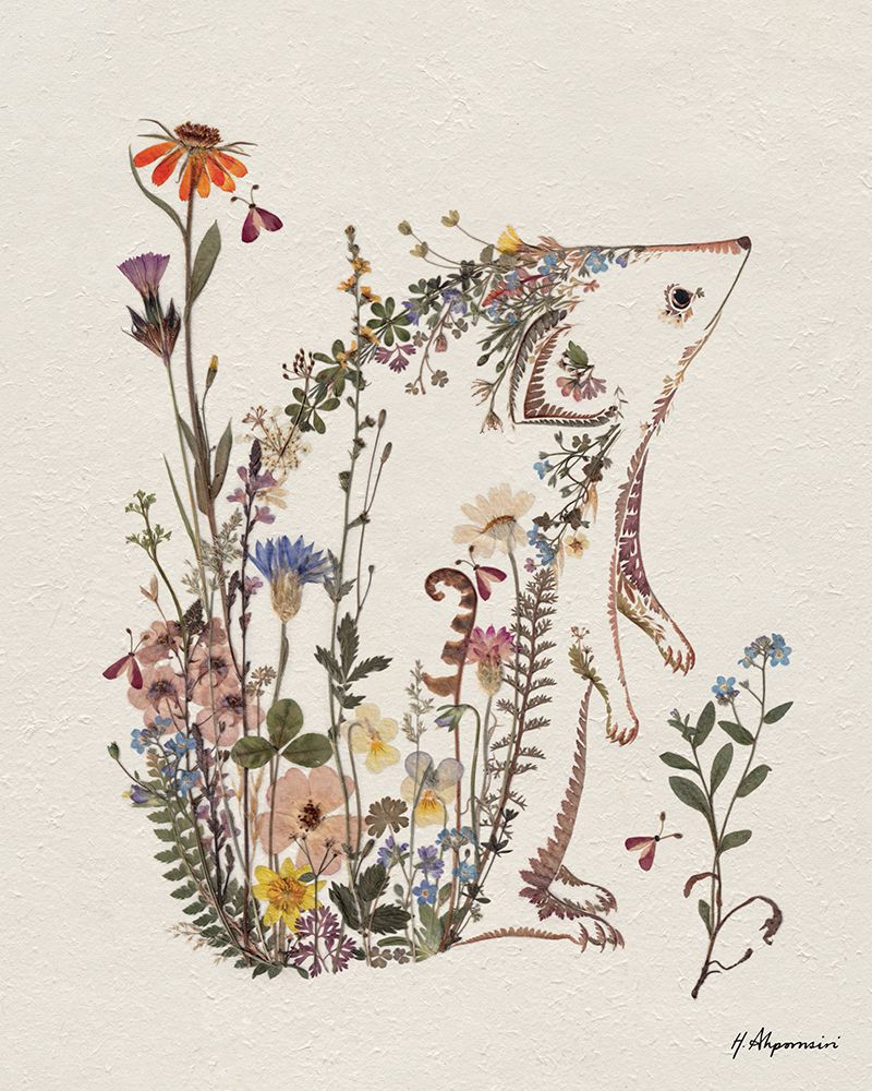 Cottage Garden Hedgehog art print by Helen Ahpornsiri for $57.95 CAD