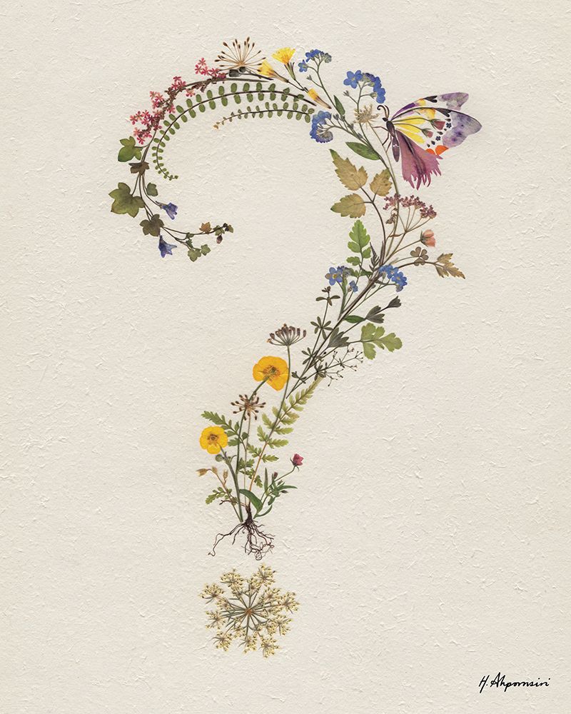 Question Mark art print by Helen Ahpornsiri for $57.95 CAD