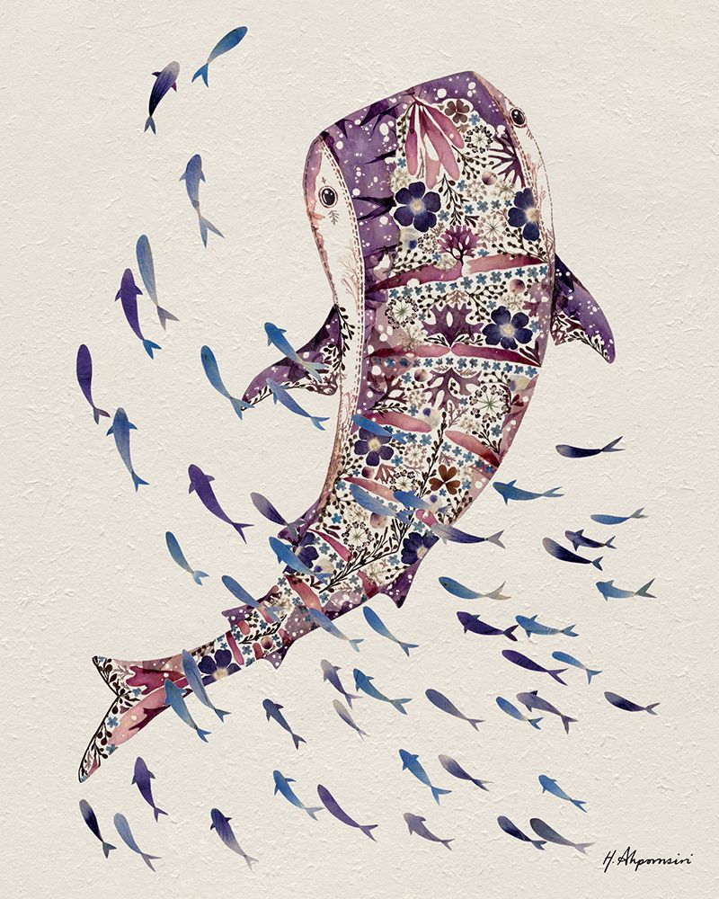 Whale Shark art print by Helen Ahpornsiri for $57.95 CAD