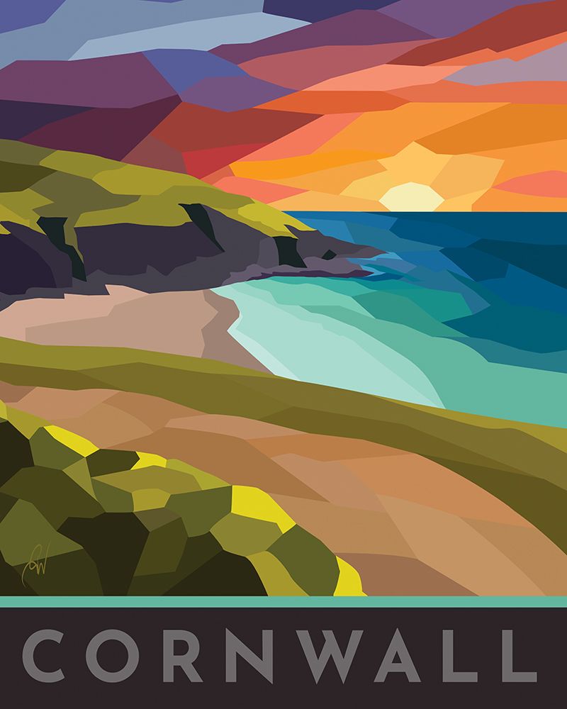 Cornwall Stained Glass art print by Georgina Westley for $57.95 CAD