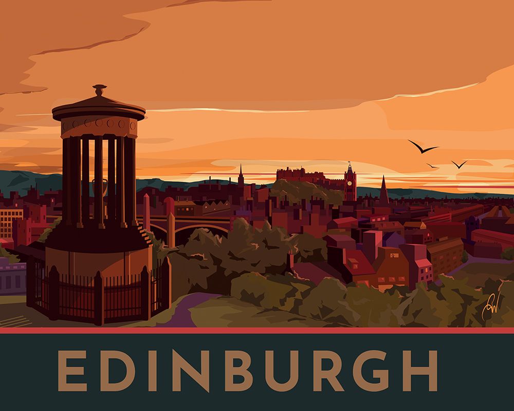Edinburgh art print by Georgina Westley for $57.95 CAD