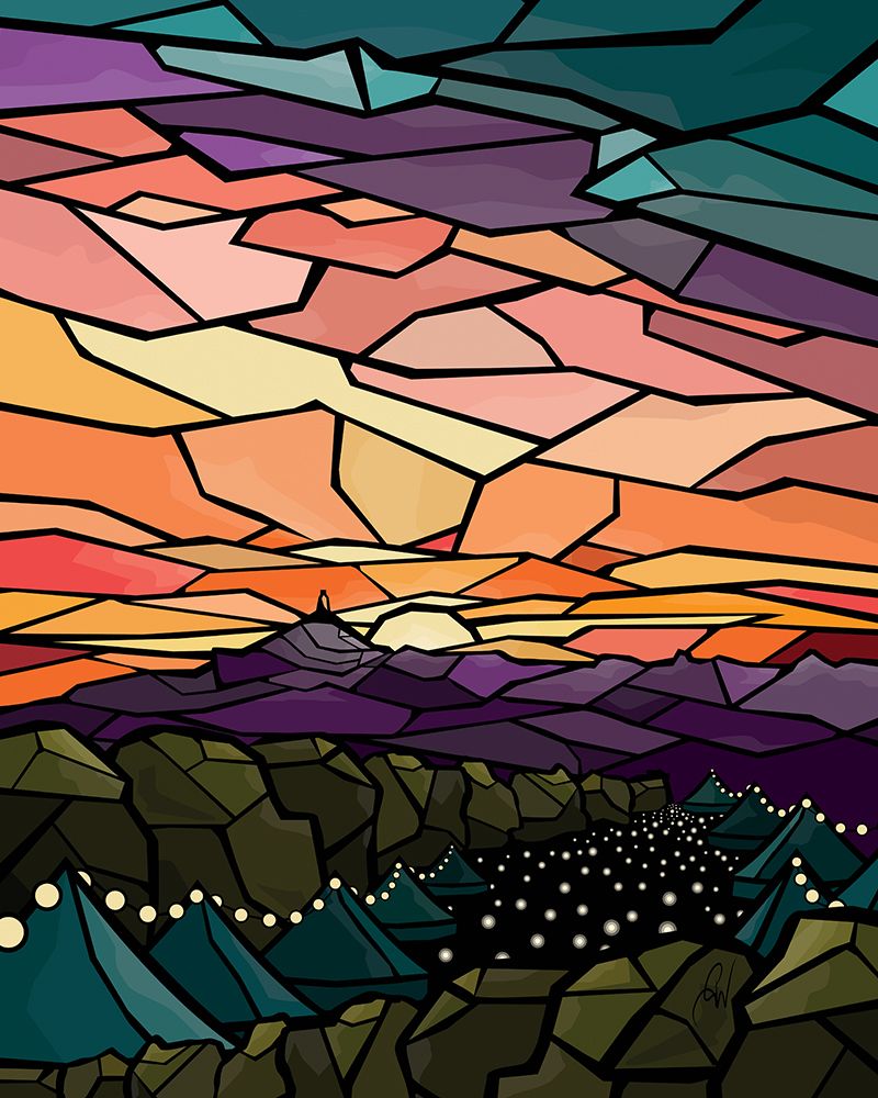 Glastonbury Stained Glass art print by Georgina Westley for $57.95 CAD