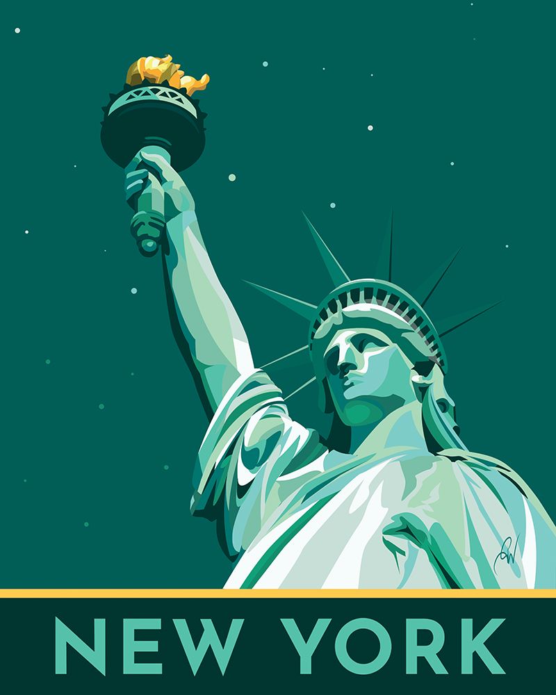 New York Liberty art print by Georgina Westley for $57.95 CAD