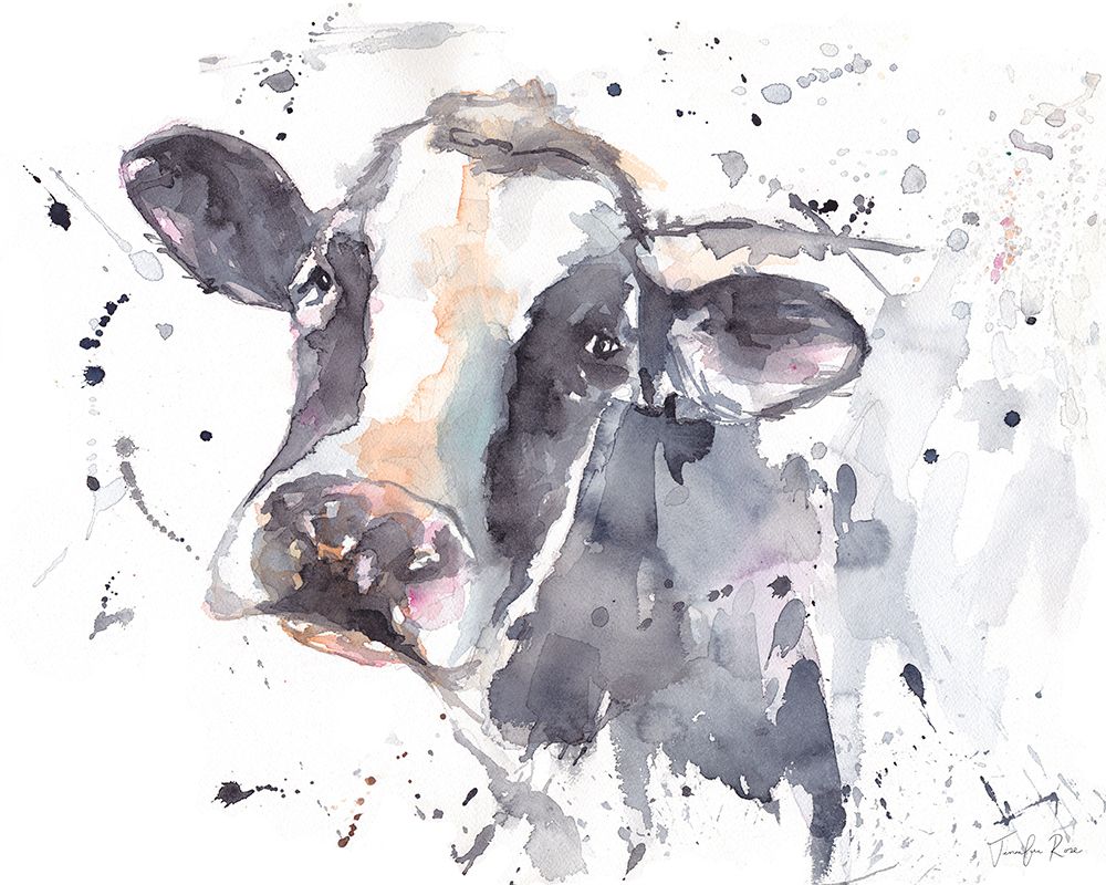 Moo Cow art print by Jennifer Rose for $57.95 CAD