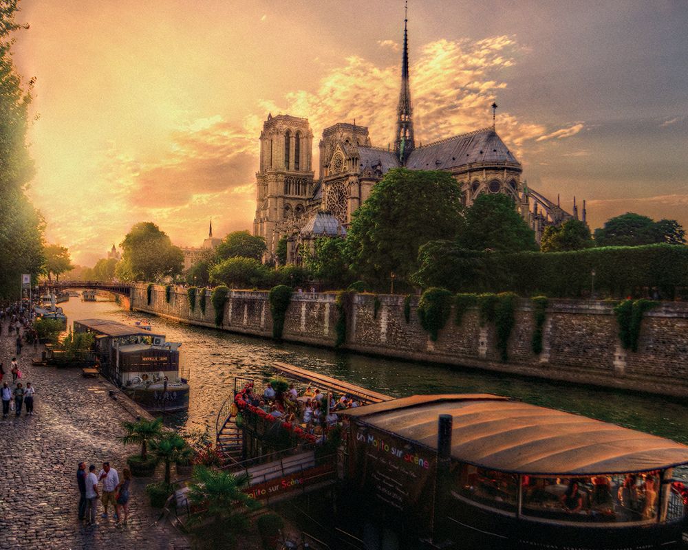 Cathedrale Notre-Dame de Paris art print by Mohamed Kazzaz for $57.95 CAD