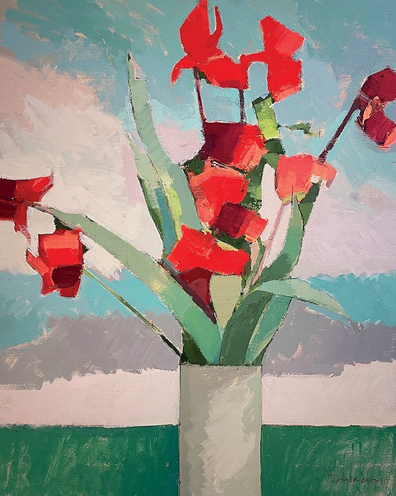 Red Irises art print by Paul Donaghy for $57.95 CAD