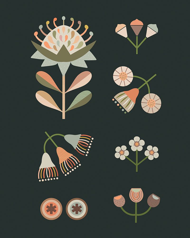 Australian Natives I art print by Lyndy Hants for $57.95 CAD