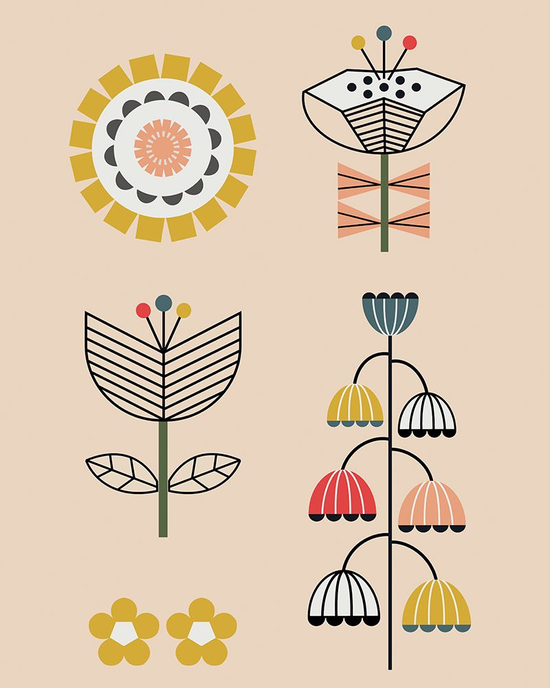 Mixed Flowers I art print by Lyndy Hants for $57.95 CAD