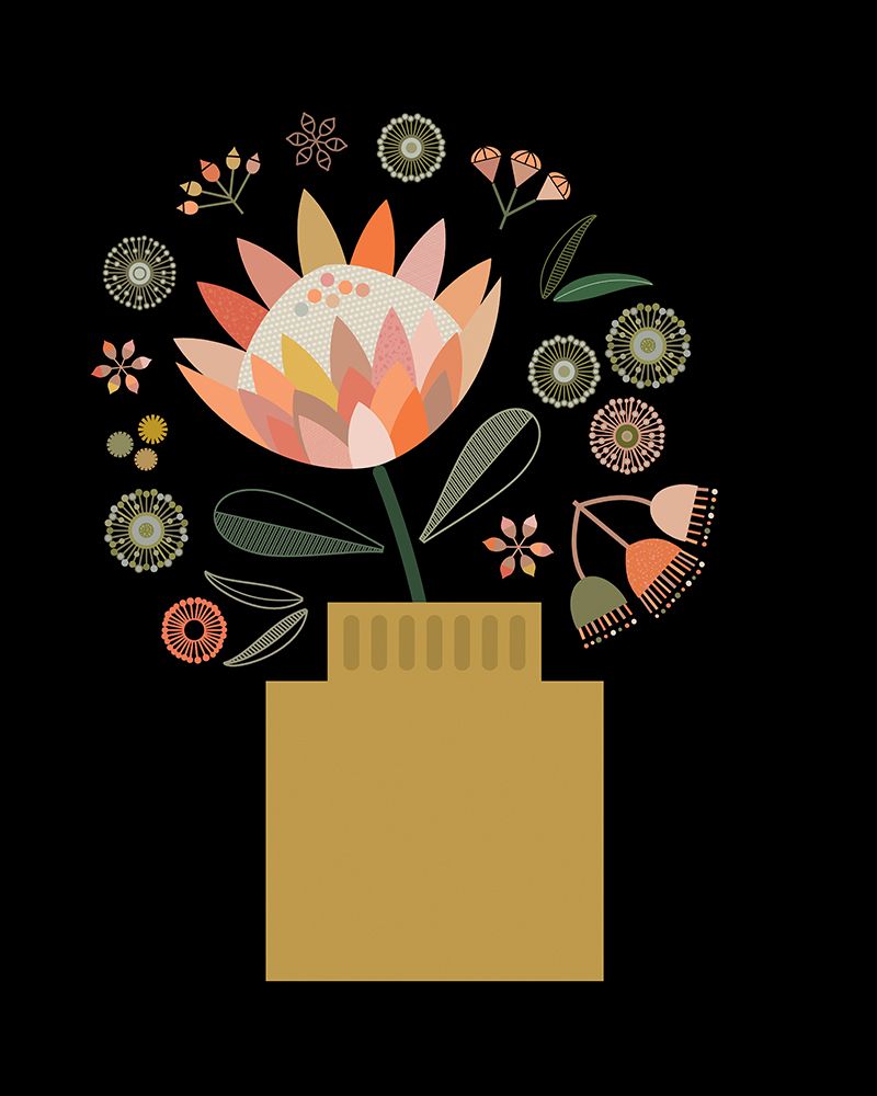 Protea in Vase art print by Lyndy Hants for $57.95 CAD