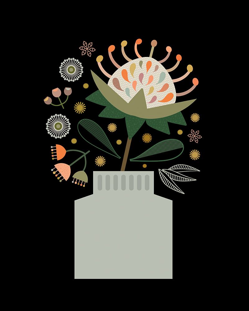 Waratah in Vase art print by Lyndy Hants for $57.95 CAD
