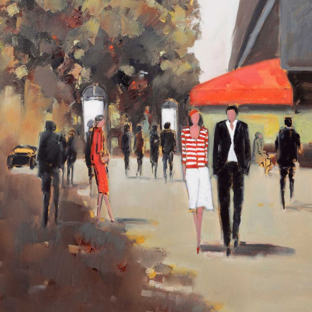 Cafe De La Paix - Paris art print by Jon Barker for $57.95 CAD