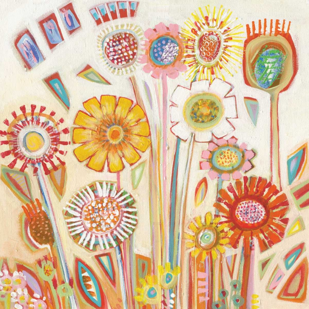 Sunny Flowers art print by Shyama Ruffell for $57.95 CAD