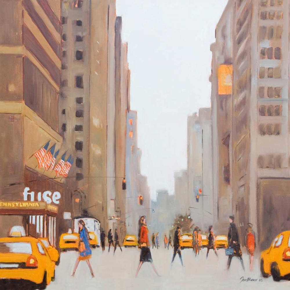 7th Avenue - New York art print by Jon Barker for $57.95 CAD