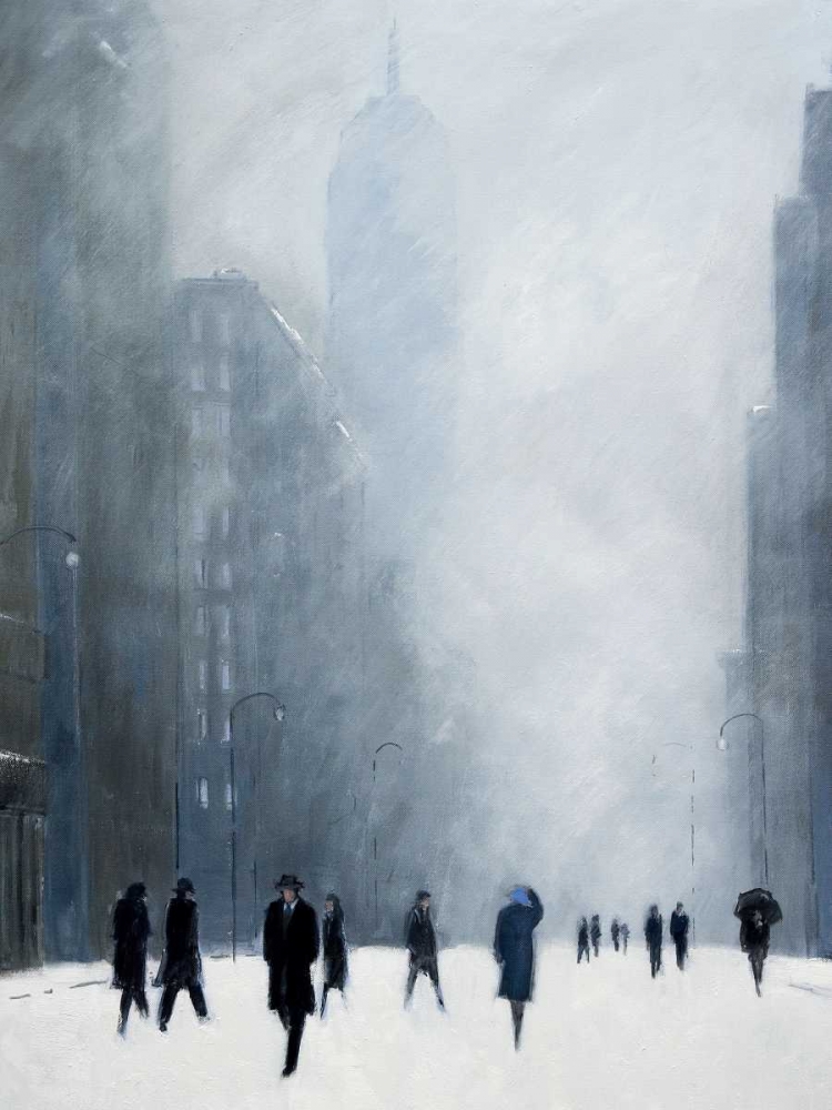 Blizzard - 5th Avenue art print by Jon Barker for $57.95 CAD