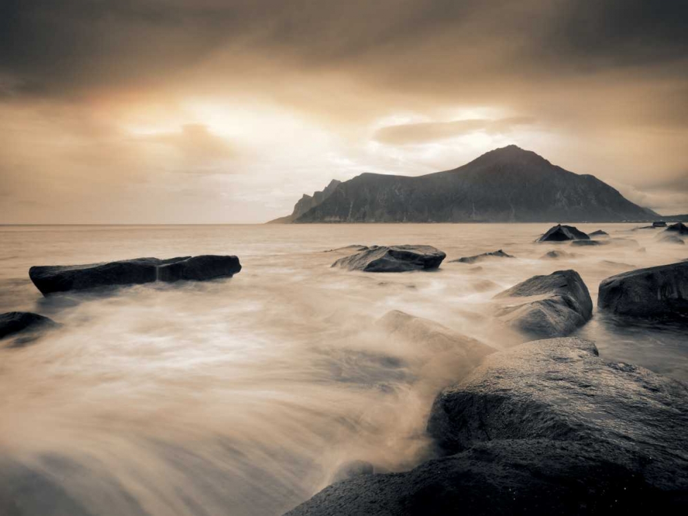 Sepia Sea, Lofoten Islands art print by Andreas Stridsberg for $57.95 CAD
