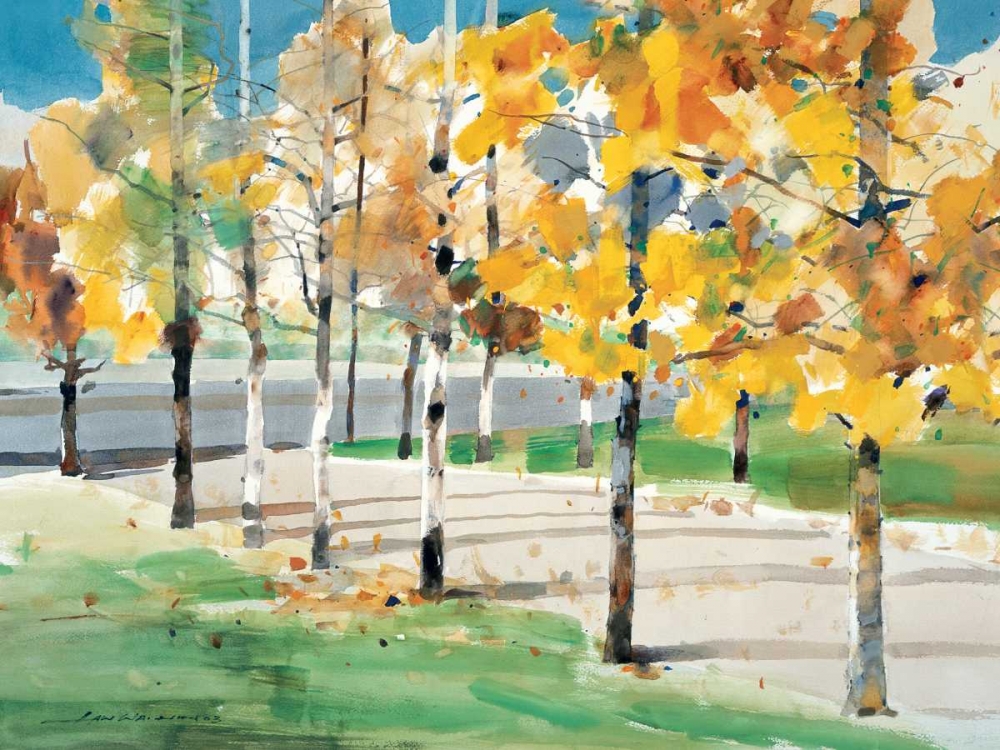 Autumn Trees art print by Law Wai Hin for $57.95 CAD